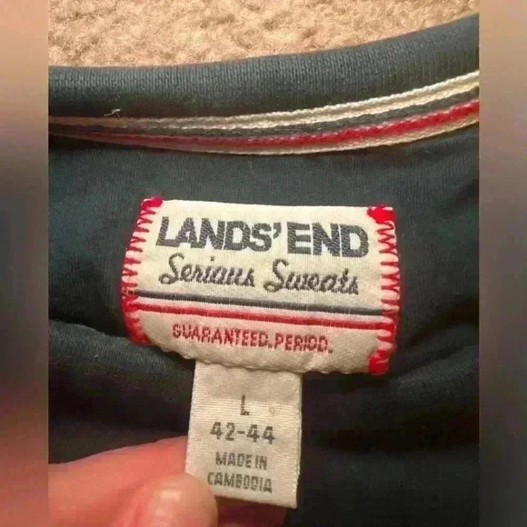 Lands End Serious Sweats Sweatshirts Men’s Size Large (Lot of 2) - Picture 5 of 6